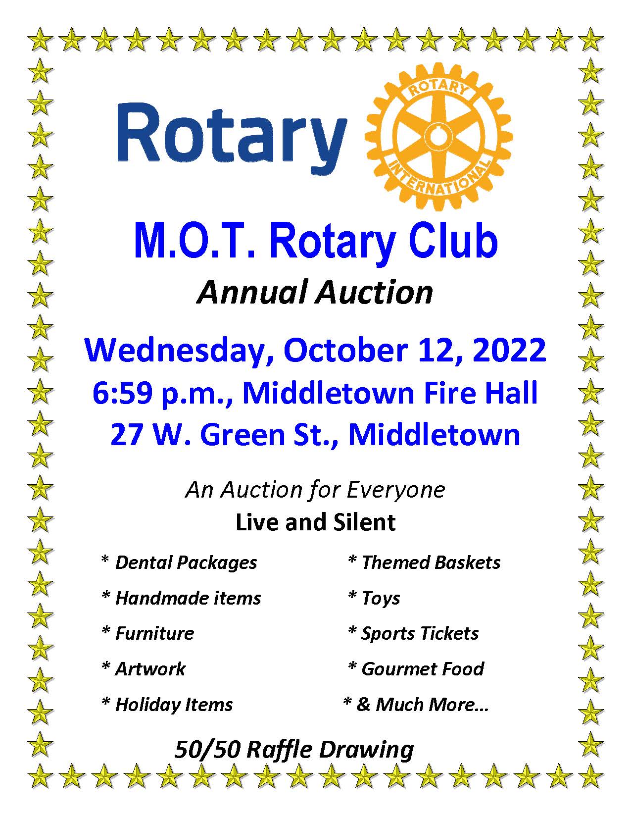 Annual MOT Rotary Live Auction